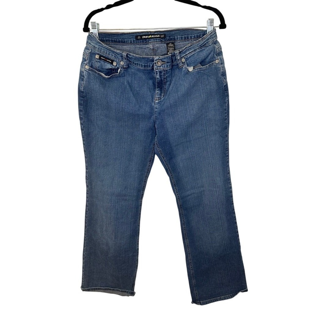 DKNY Jeans Women's Blue Wash Bootcut Denim Pants Size‎ 12R